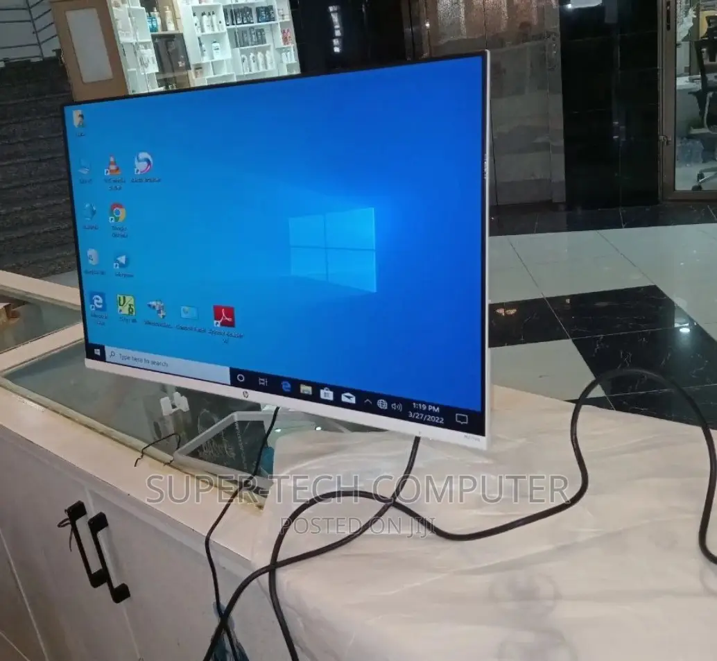 Hp 27 Inchi White , Slim Monitor