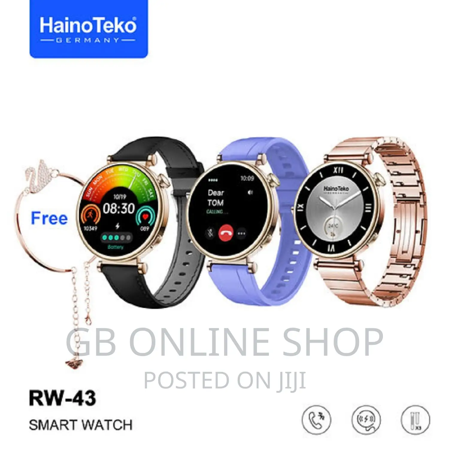 Haino Teko Germany Rw-43 High-Quality Ladies Smart Watch
