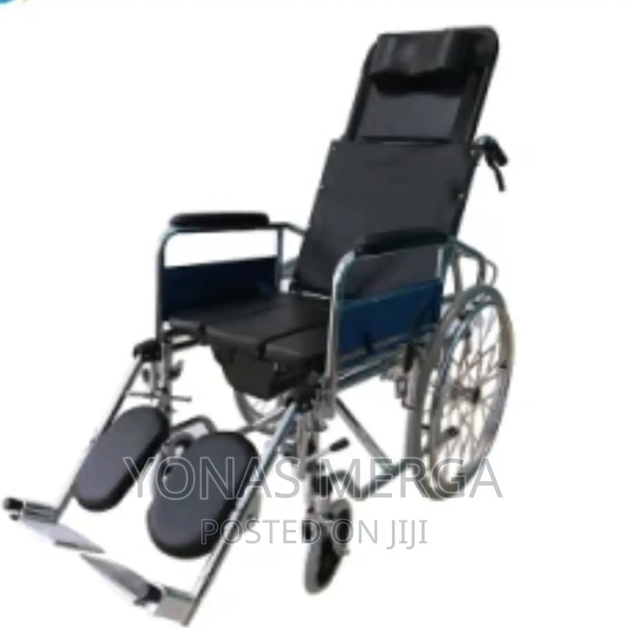 Popo Wheelchair_lifesupply LS02DHR-18 Commode Wheelchair,24"