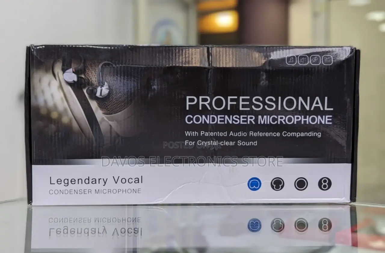 Professional Condenser Microphone With Live Sound Card