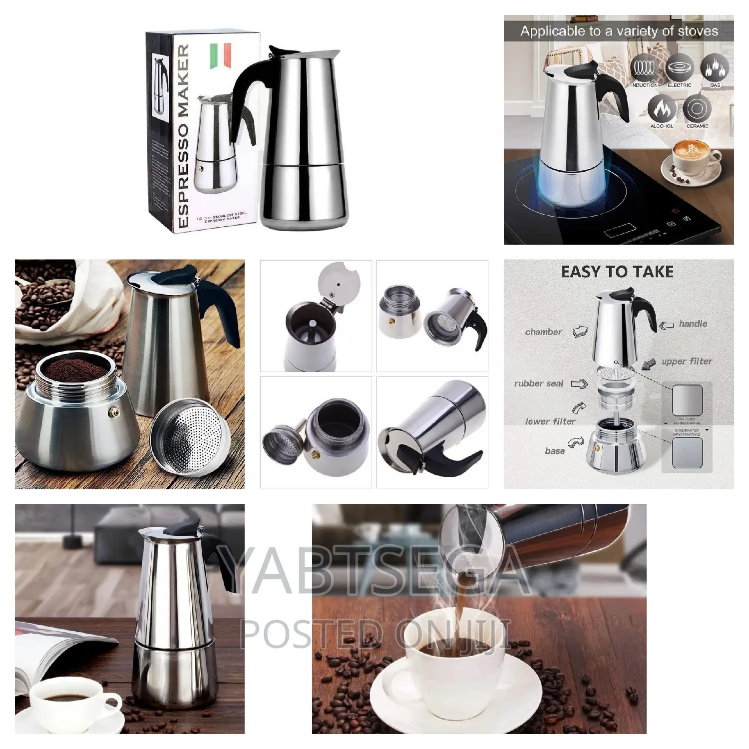 Stainless Steel Espresso Maker