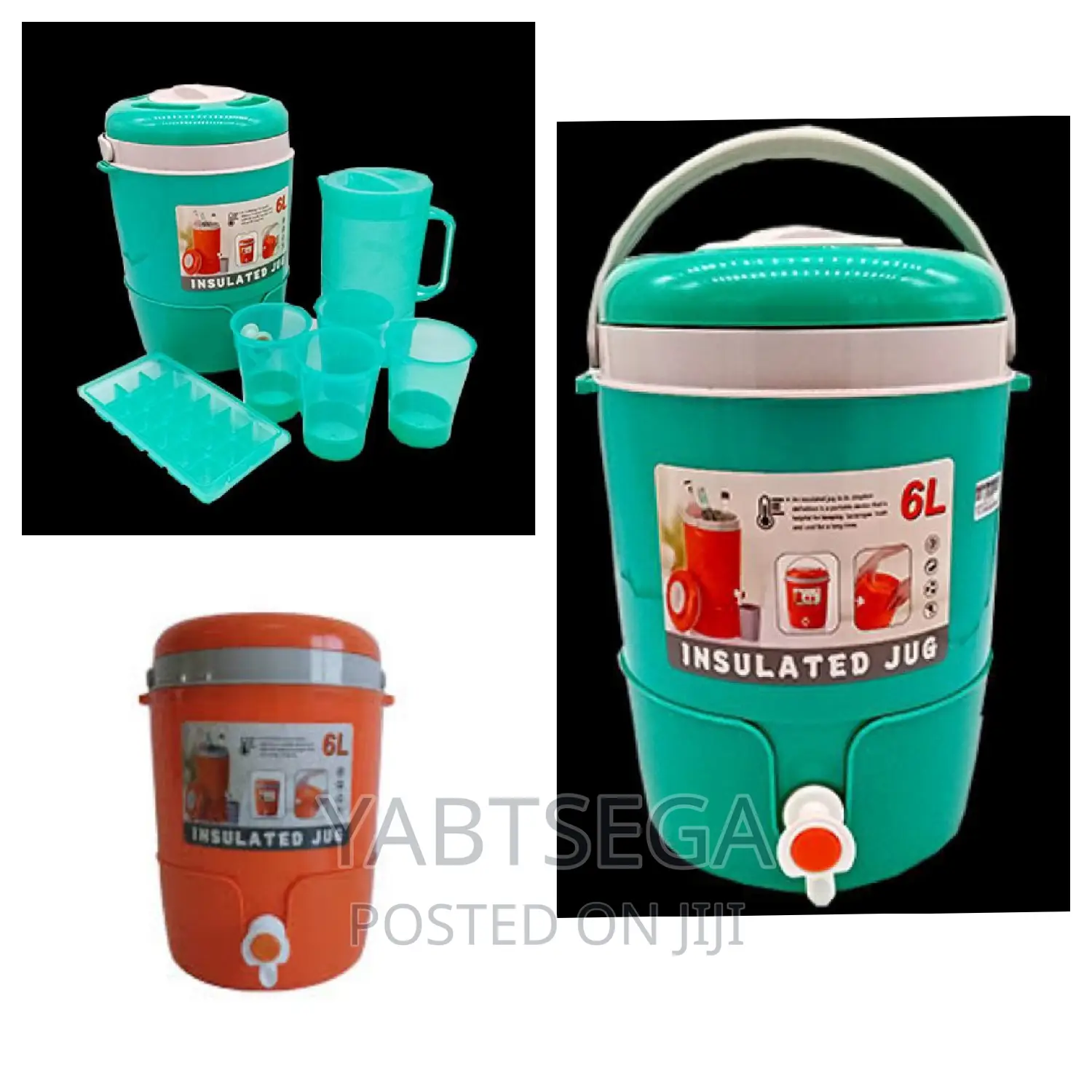 Insulated Jug 6liters With Pitcher and 4 Cups