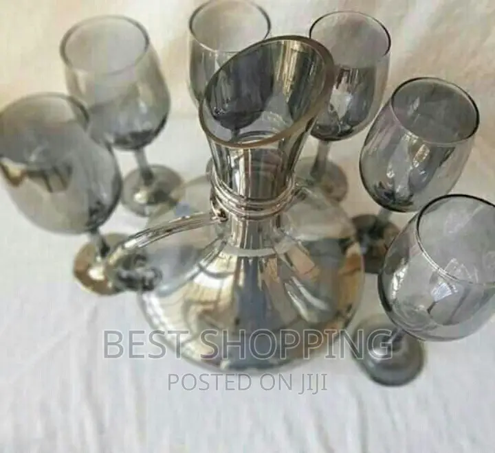 የመጠጥ ማቅረቢያ እና መጠጫ ብርጭቆዎች (7 Set Glass Wears)
