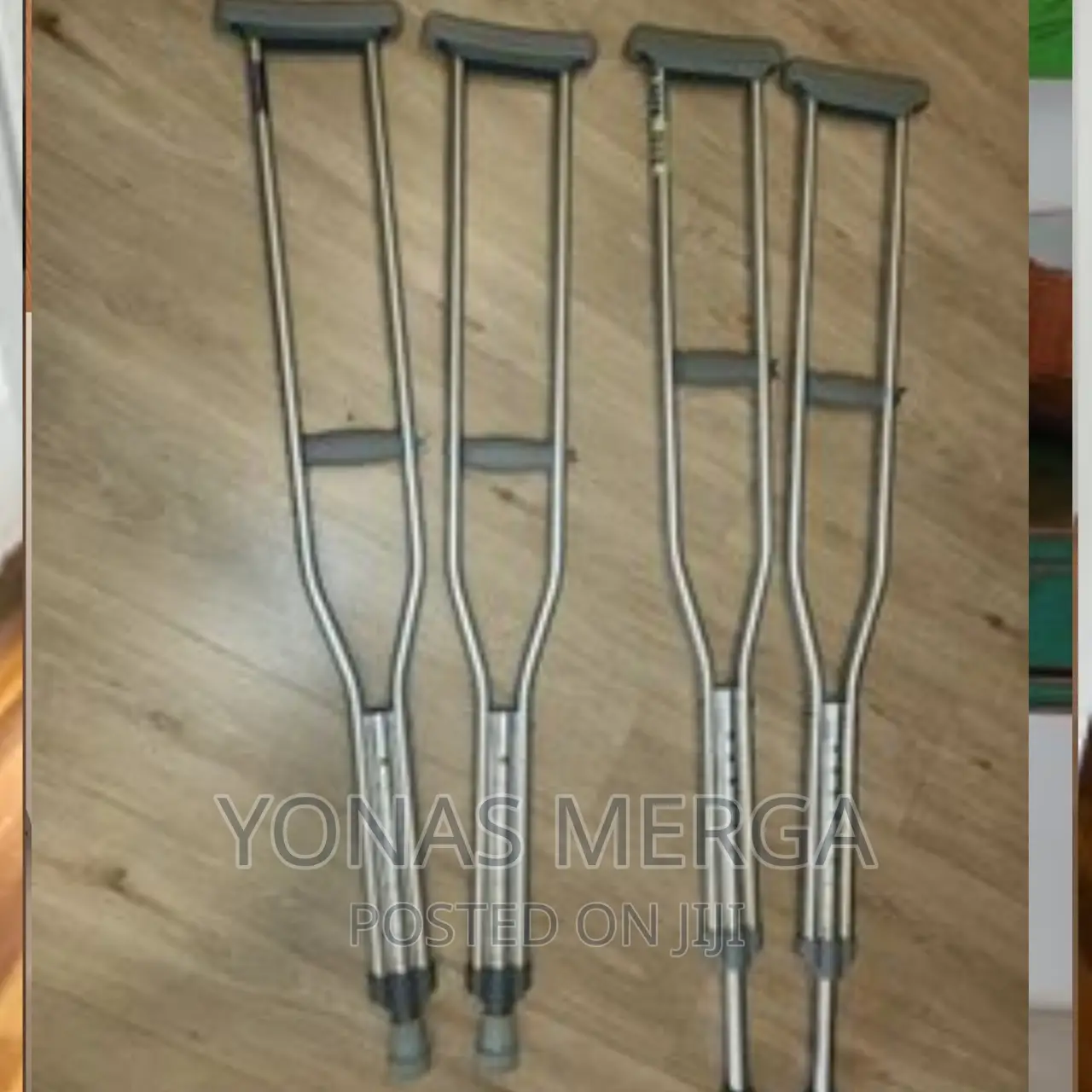 Auxiliary Crutches Crutch Underarm Handgrips, Pr 10060