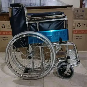 Photo - Portable Wheel Chair Transfer Wheelchair Manual Soft Seat