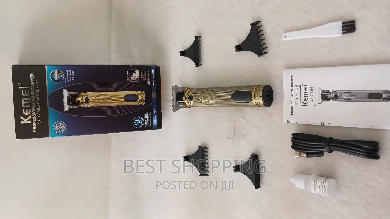 Kemei Professional Hair Clipper 100% ኦሪጅናል