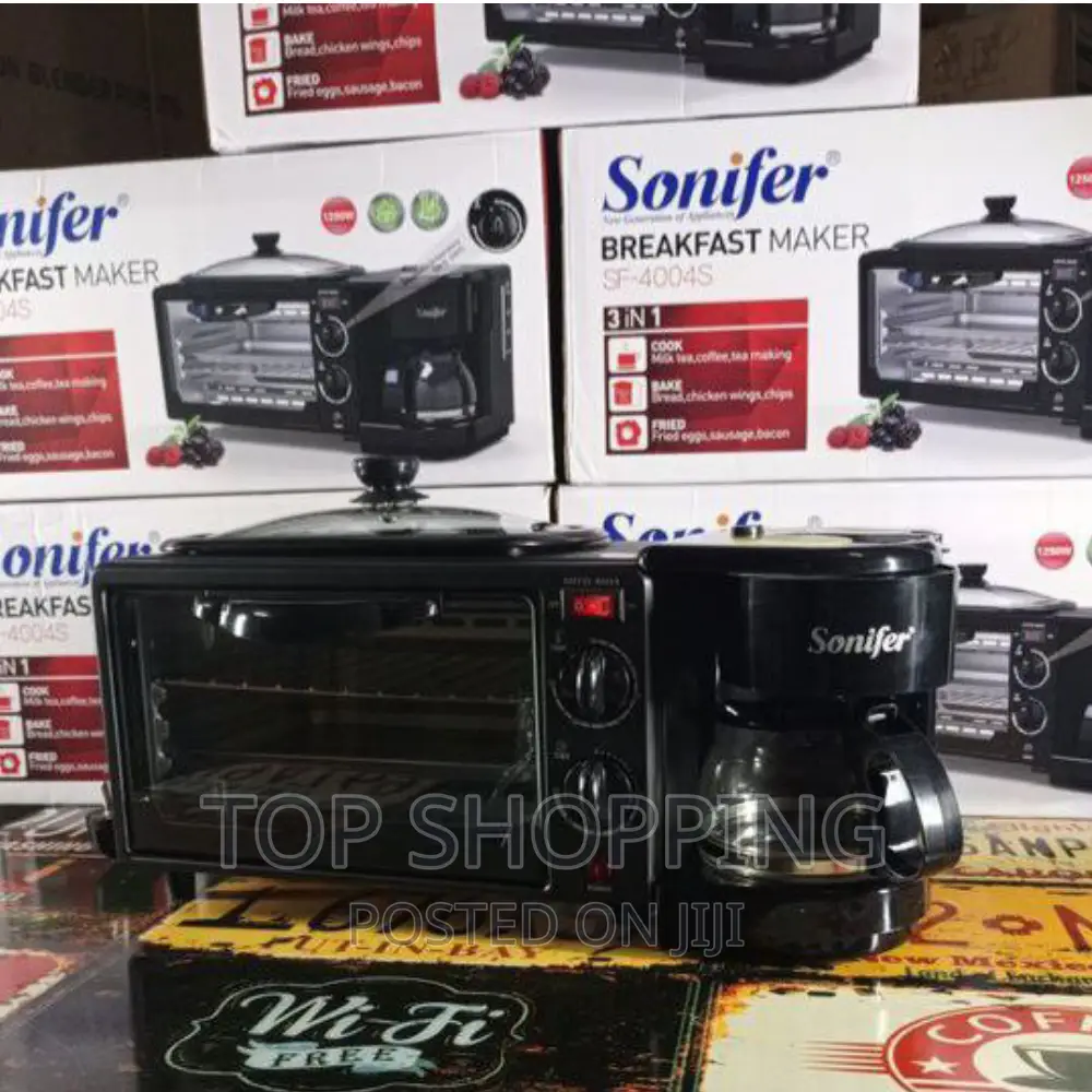 Sonifer Multifunctional 3 In1 Breakfast Oven Grill Coffee