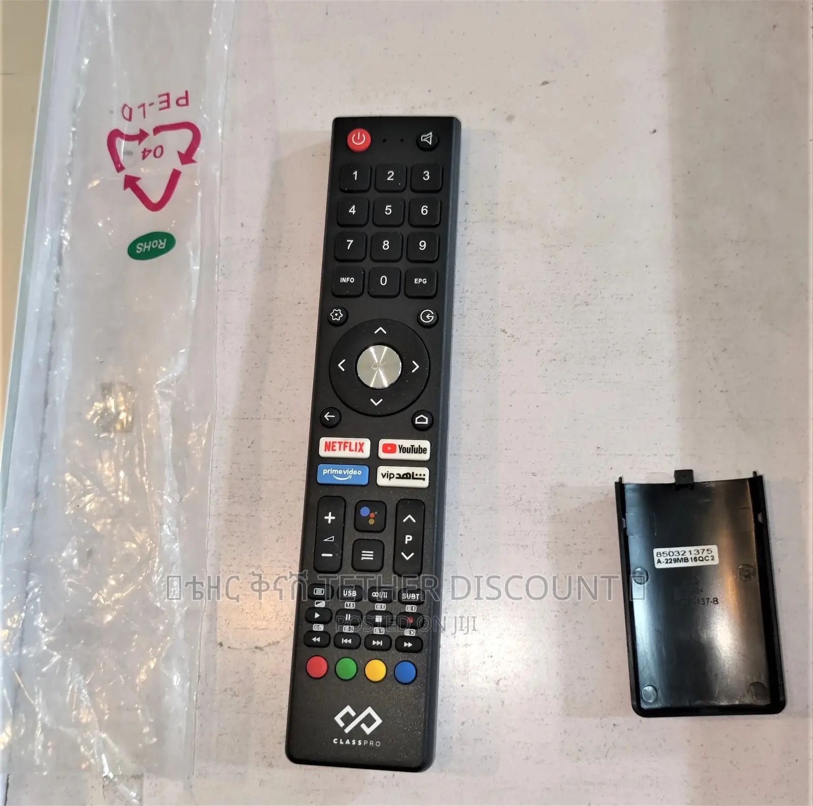 Original Classpro Netflix Youtube LCD TV Remote Control ሪሞት