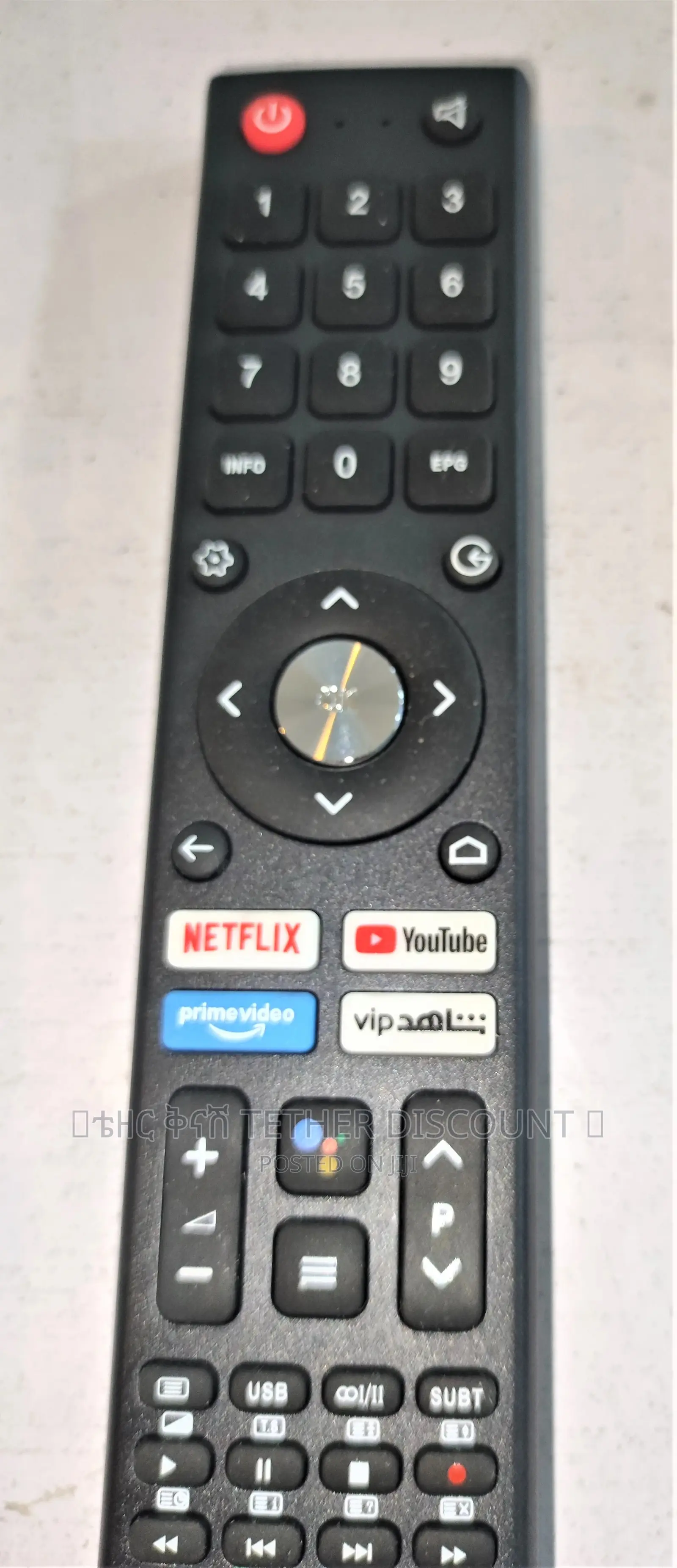 Original Classpro Netflix Youtube LCD TV Remote Control ሪሞት