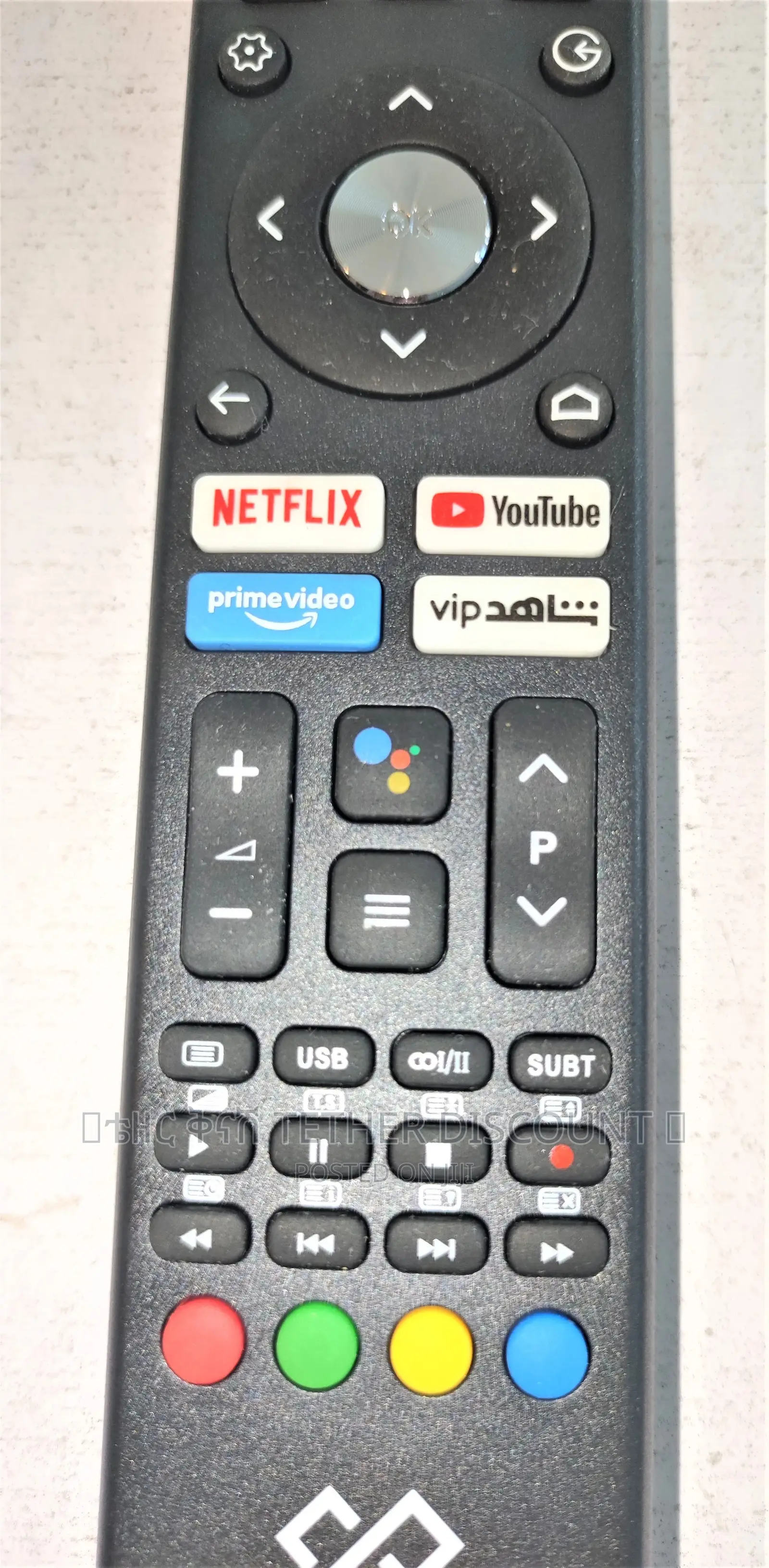 Original Classpro Netflix Youtube LCD TV Remote Control ሪሞት