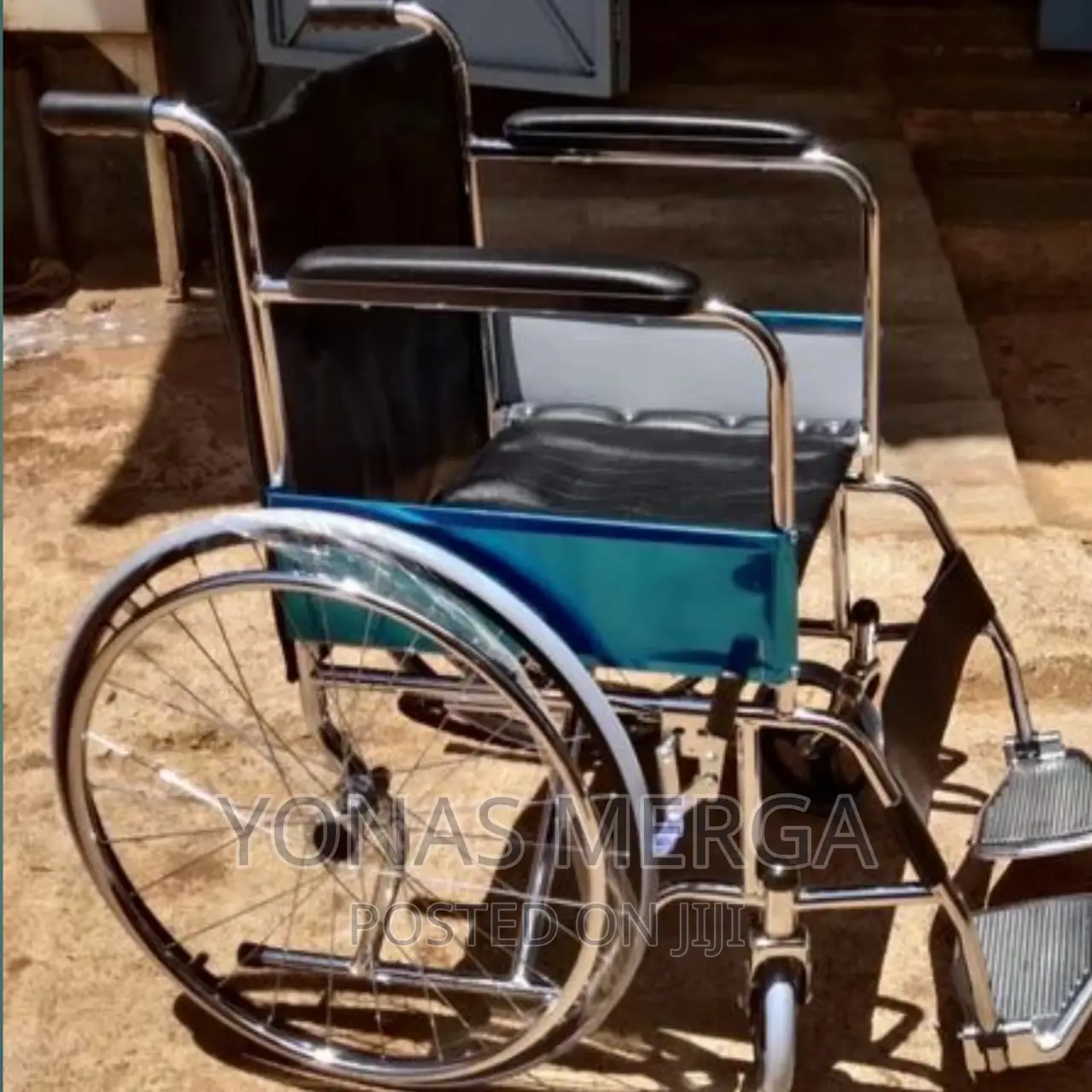 Normal Wheelchair in Use on Room in Nursing Home or Hospital
