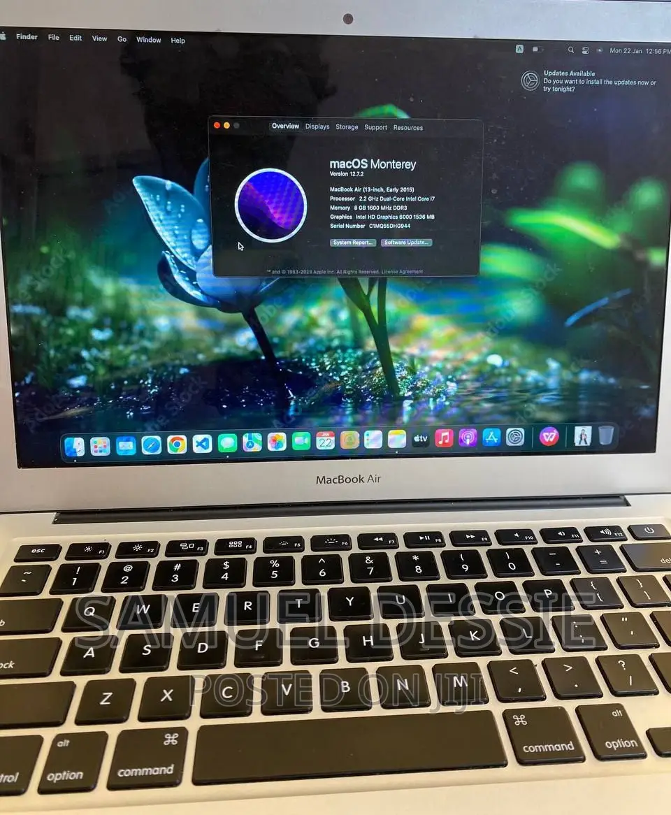 New Laptop Apple MacBook Air 2015 8GB Intel Core I7 SSD 256GB