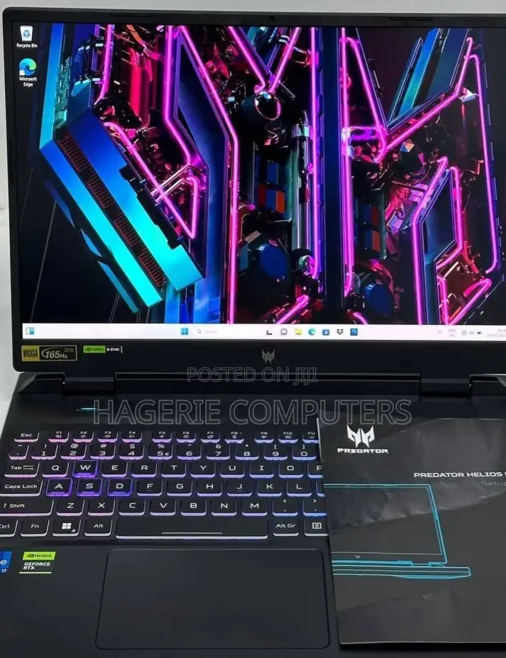 New Laptop Acer Predator Helios 16 16GB Intel Core I7 SSD 512GB