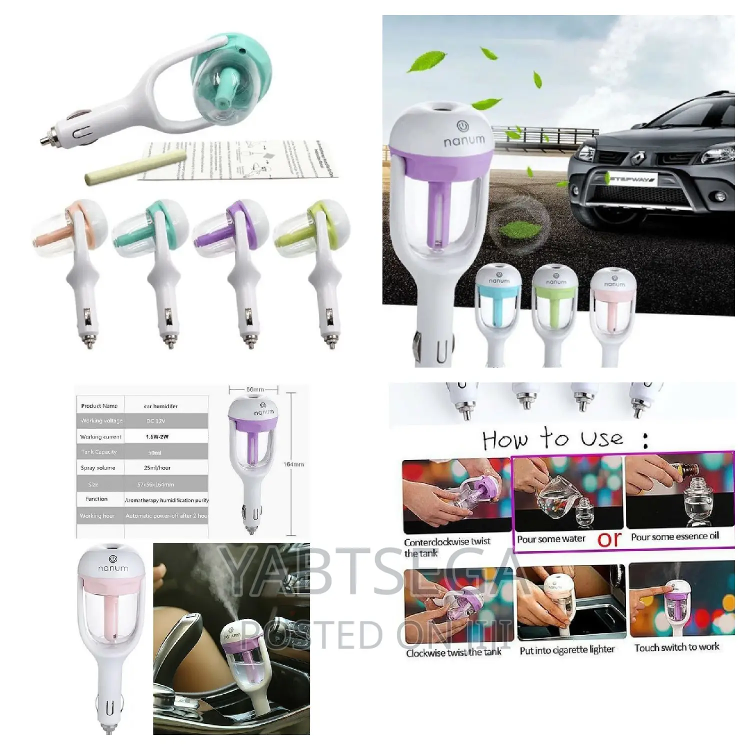 USB Nanum Car Air Humidifier