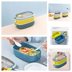 Photo - Two Layer Lunch Box With Cutlery