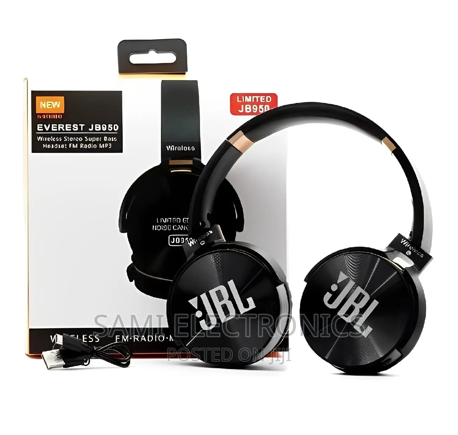 Headphone JBL Bluetooth Headphone አዲስ ጄቢል ሄድፎን