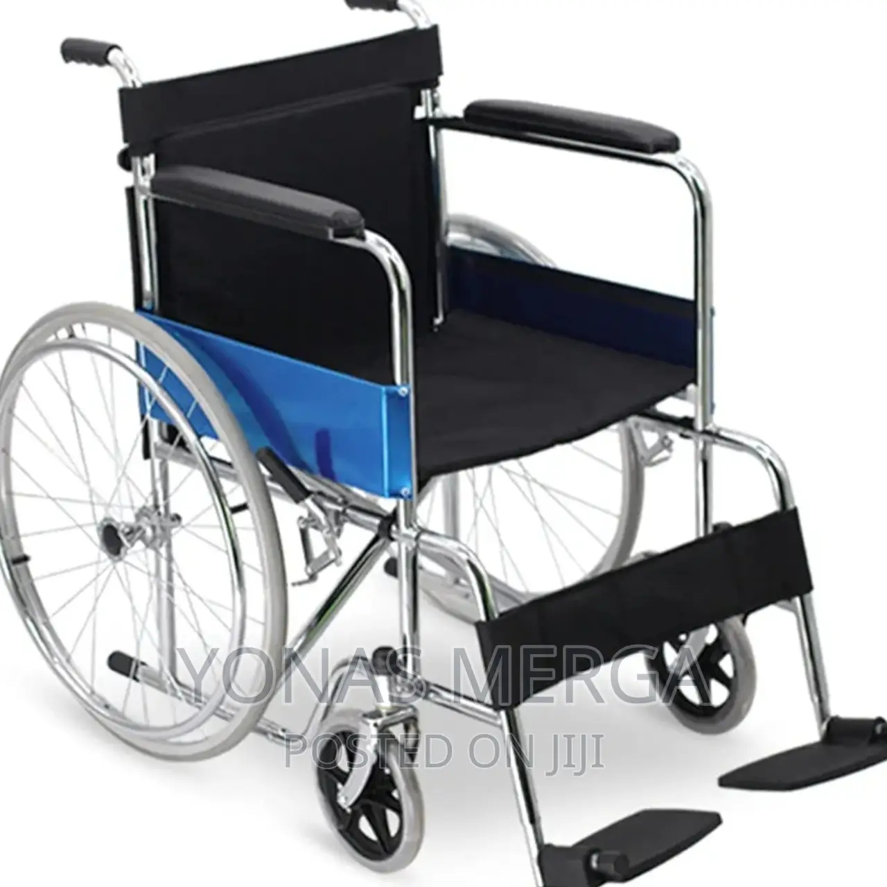 SYTH Medical Aluminum Transport Wheelchair With 16.9"Seat