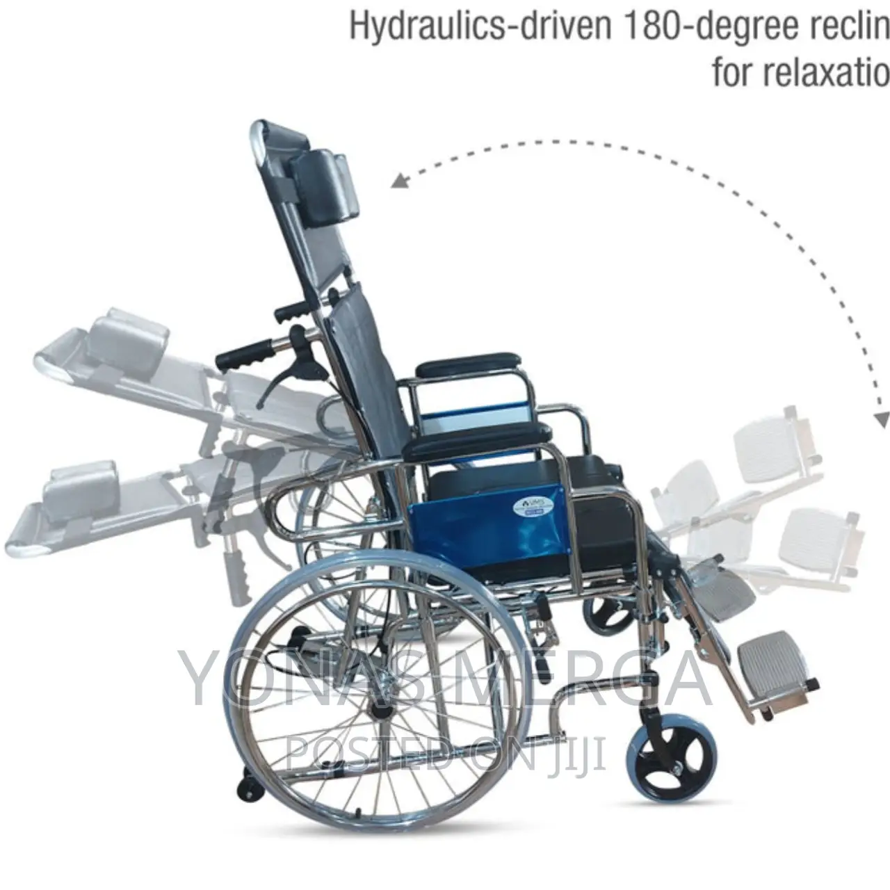 Wheelchair /Old People | Recliner Wheelchair/18"Rexine Seat