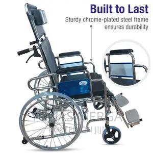 Wheelchair /Old People | Recliner Wheelchair/18"Rexine Seat