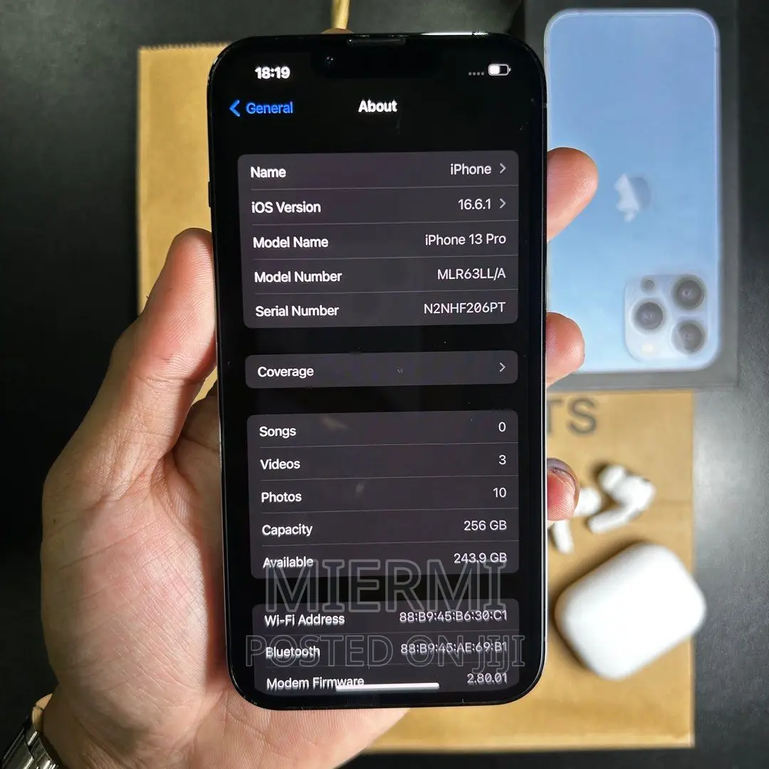 New Apple iPhone 13 Pro 256 GB Blue