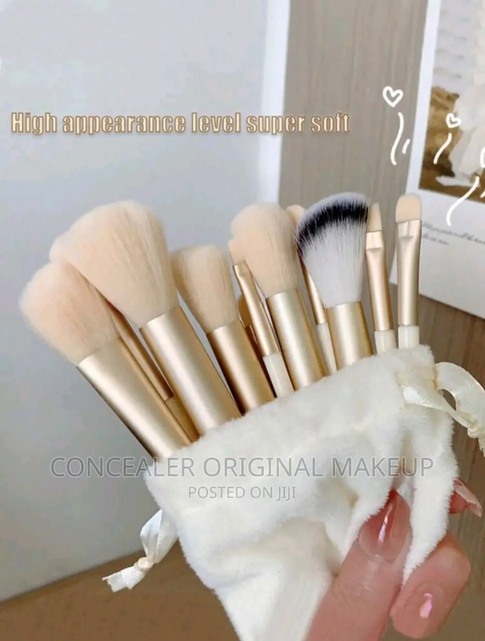 13pcs Four Seasons Green Makeup Brushes Set Convenient Style