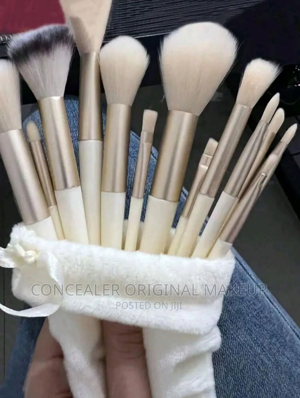 13pcs Four Seasons Green Makeup Brushes Set Convenient Style