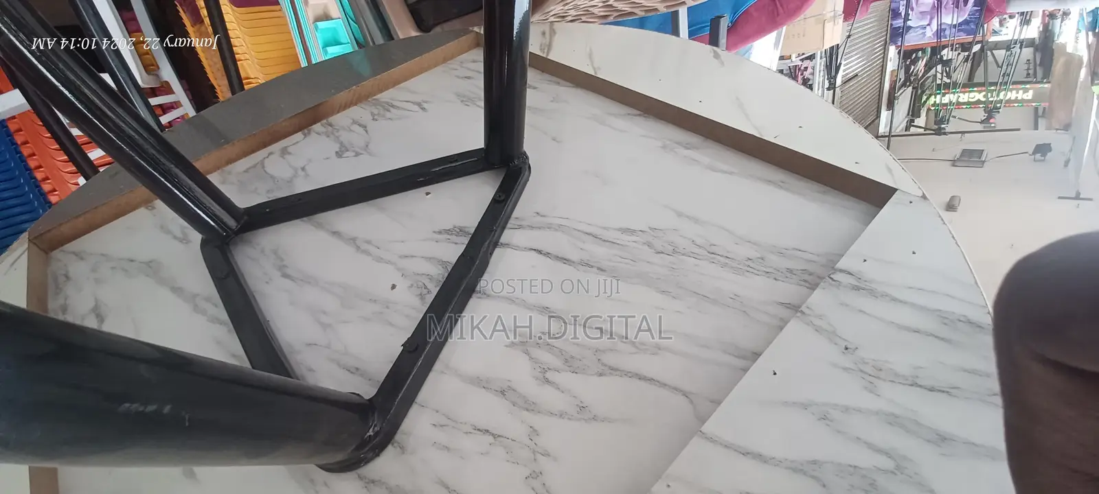 Circular MDF Table for Café