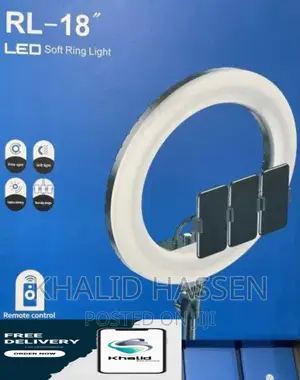 Rl 18inch Ring Light With Multifunctional Tripod Stand