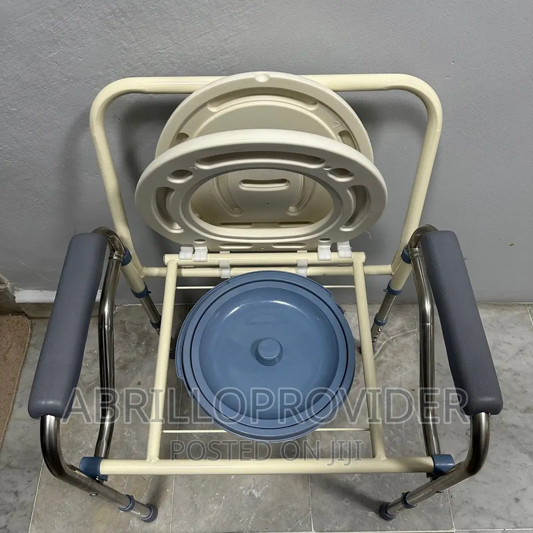 Bedside Commode Chair, Adjustable Height Shower Toilet/Pooty