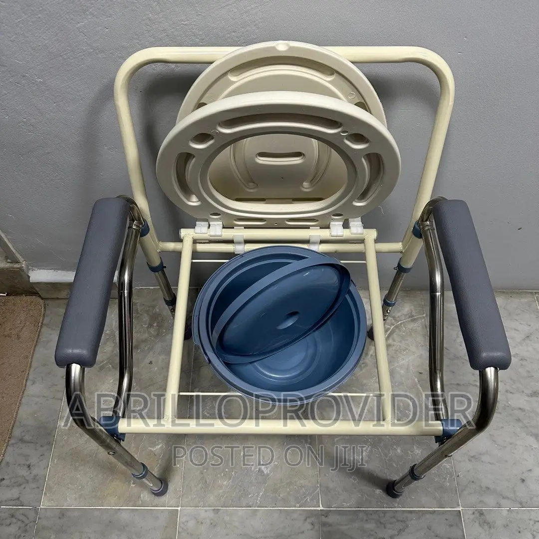 Bedside Commode Chair, Adjustable Height Shower Toilet/Pooty