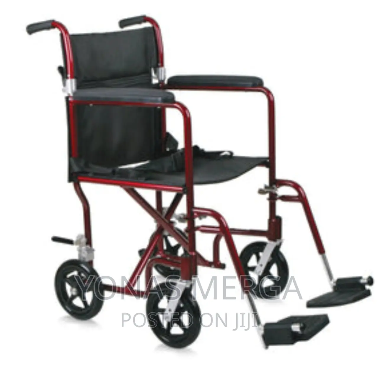 Wheelchair Folding Transport With Swing Away Footrests Flip