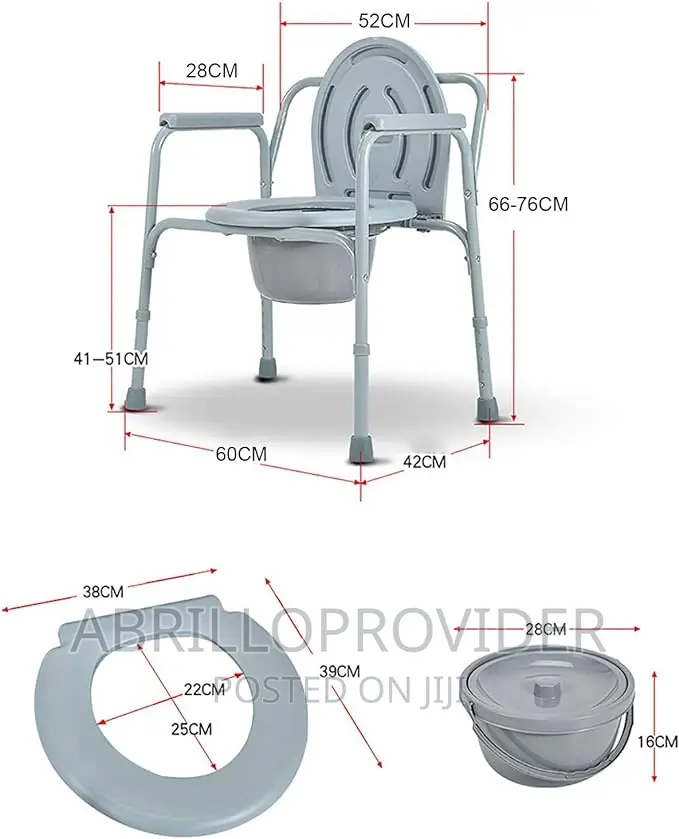 Commode Toilet Seat Medical Aid Rehab Chair Elderly
