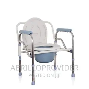 Photo - Folding Commode Chair Toilet Seat|Elderly Seat Chair|Commode