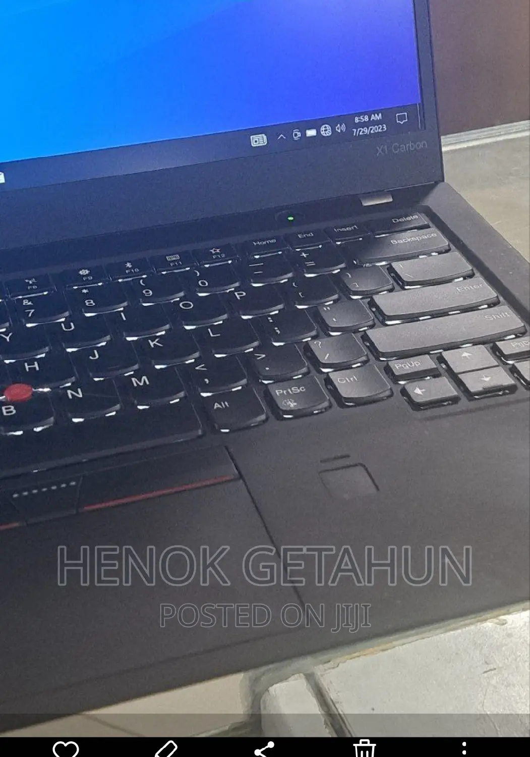 New Laptop Lenovo ThinkPad X1 Carbon 16GB Intel Core I7 SSD 512GB