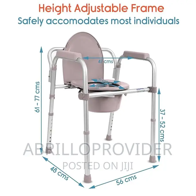 Commode Chair With Seat Cover | 3-in-1 Usage