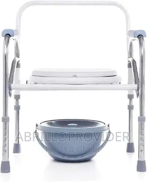 Photo - Toilet Potty Chair Steel, Commode Chair Portable Toilet Seat