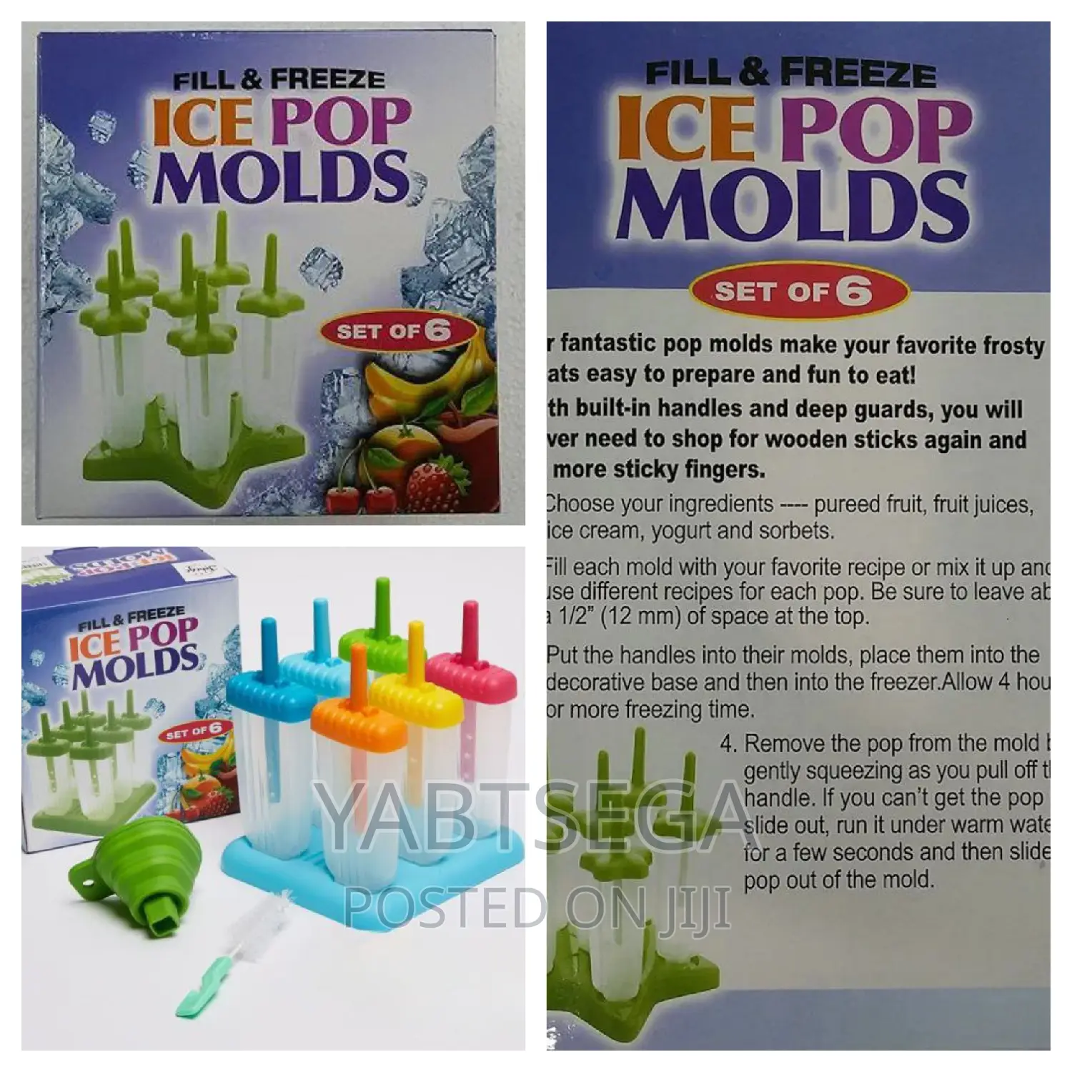 6 Grids Ice Cream Mold