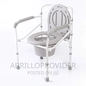 Photo - Heavy-Duty Steel Commode Toilet Chair, Toilet Commode Chair