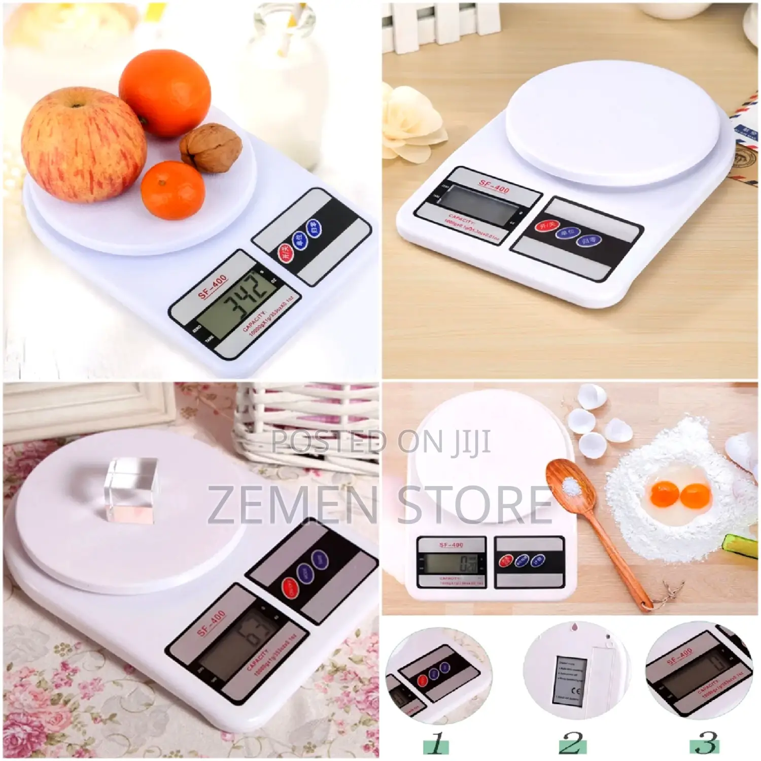 Electronic Digital Kitchen Scale 0.1ግራም እስከ 10ኪሎ መመዘን የሚያስችል