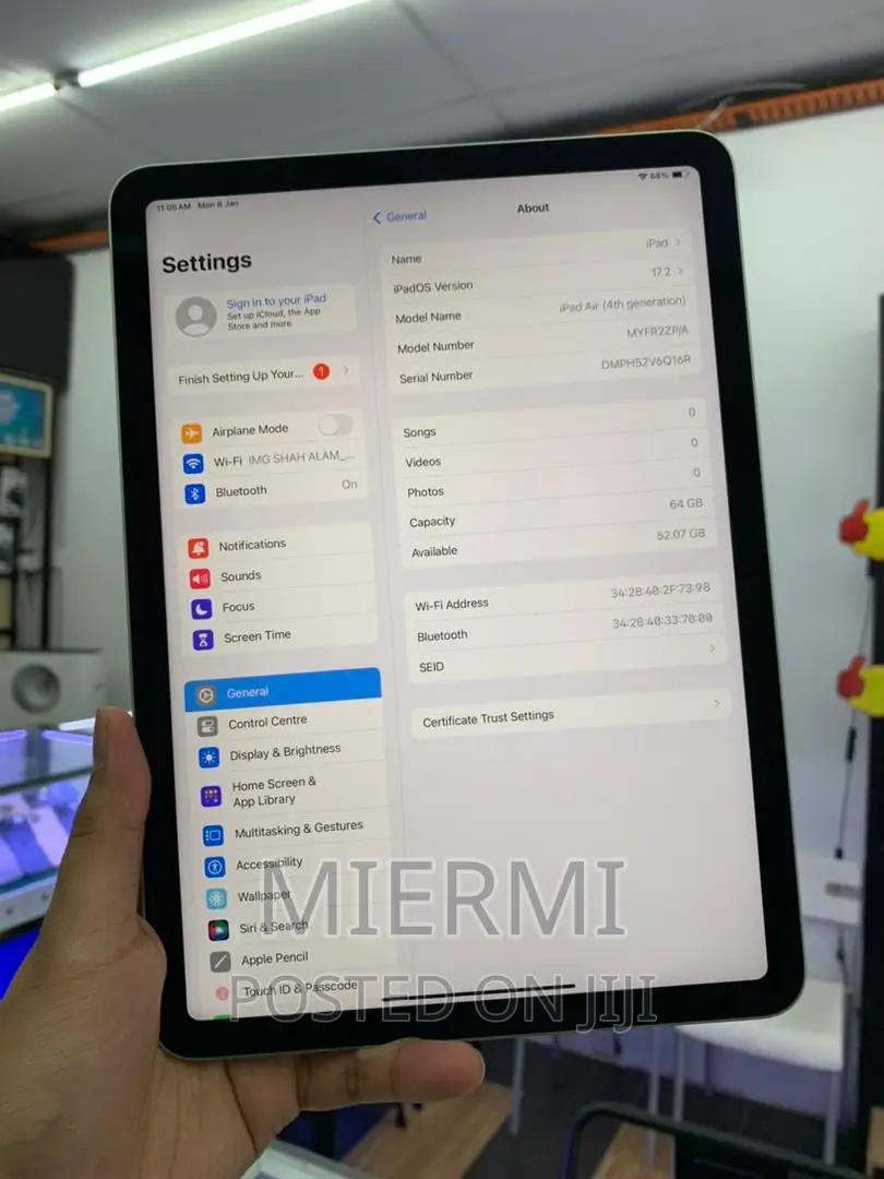 New Apple iPad Air (2020) Wi-Fi 64 GB Green