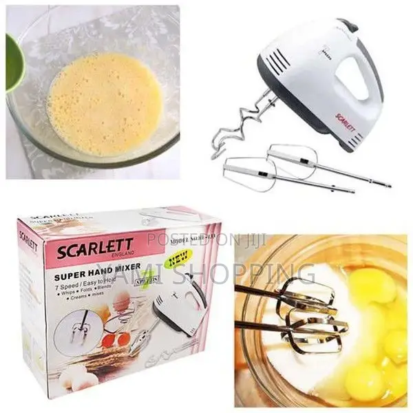 Scarlett Hand Mixer የእንቁላልና ሊጥ መምቻ