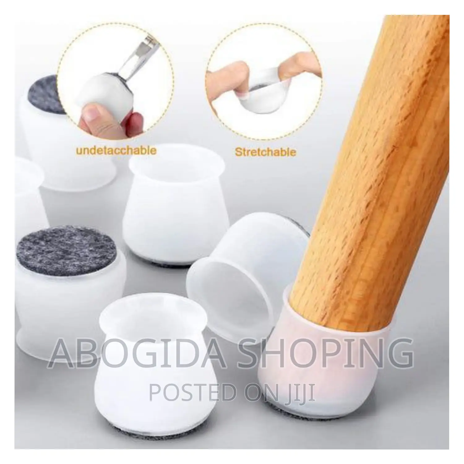 Silicon 8pcs Chair, Table, Bed Leg Cover