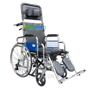 Wheelchair Full-Lying Old Man With Toilet Collapsible Lying