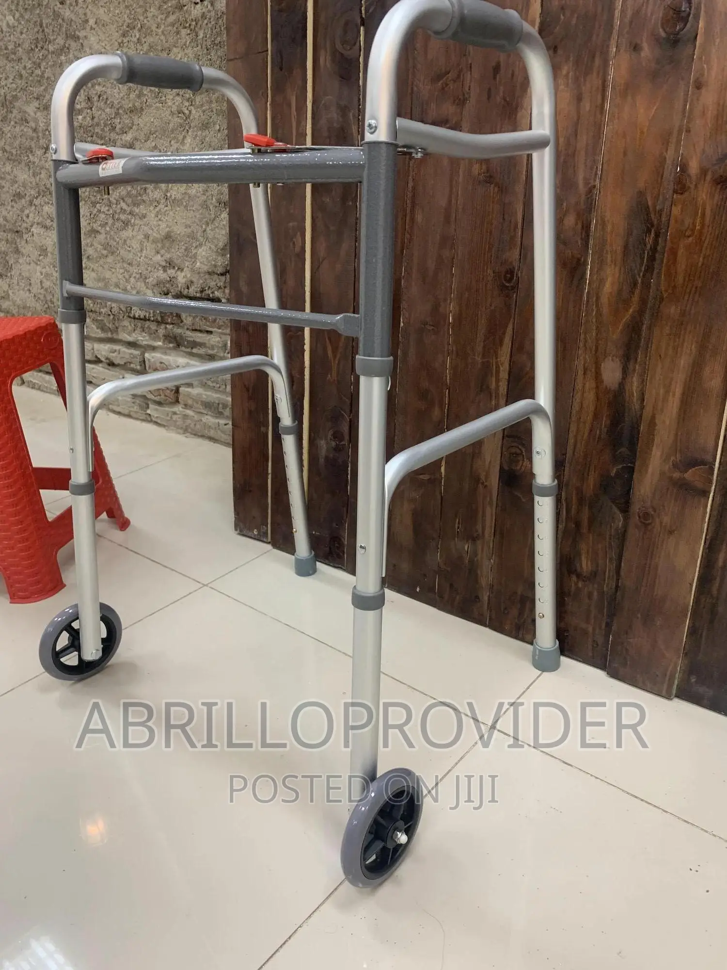 Imported Light Weight Aluminum Height Adjustable Walker