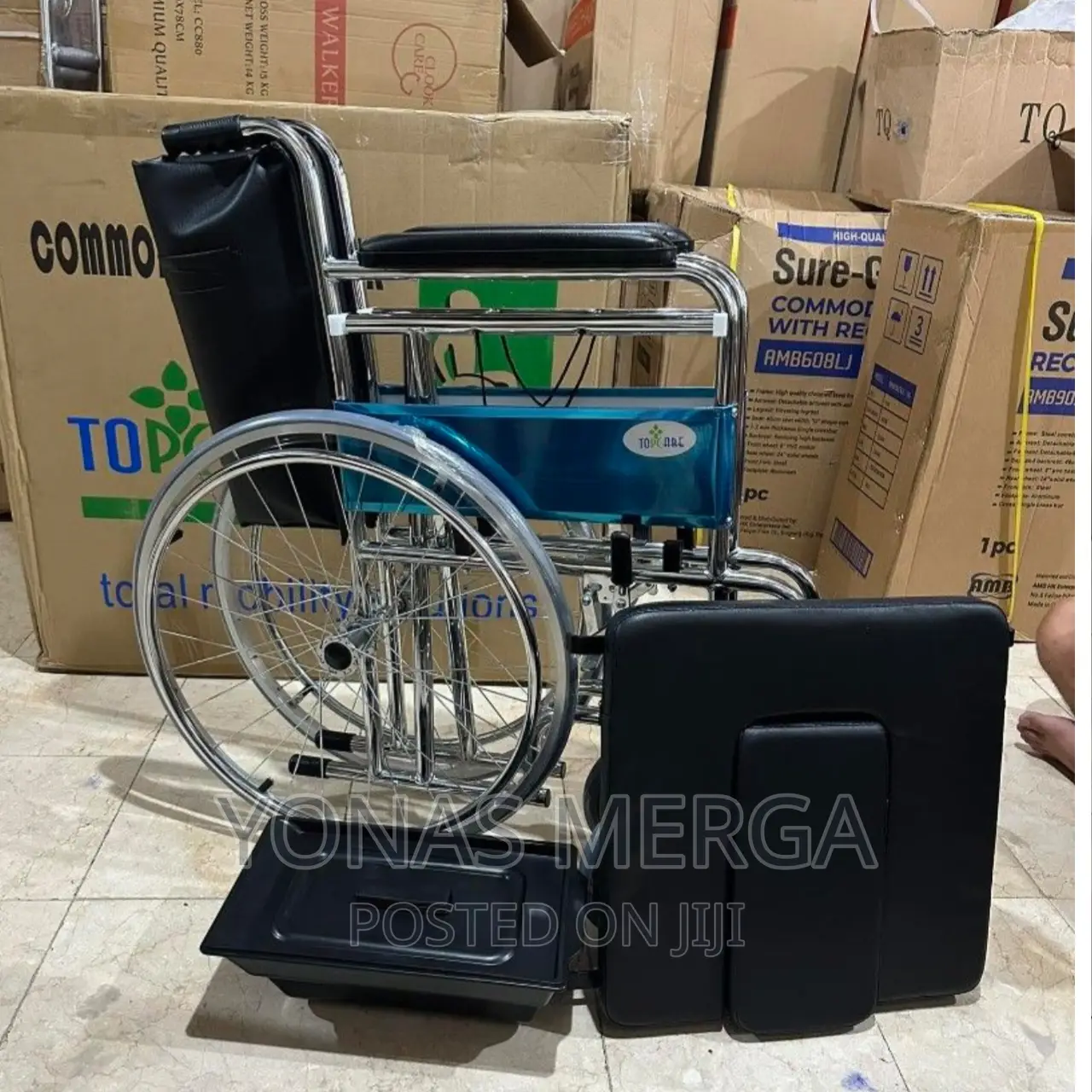 EASE OF TRANSPORTATION -the Wheelchair Folds on a Cross