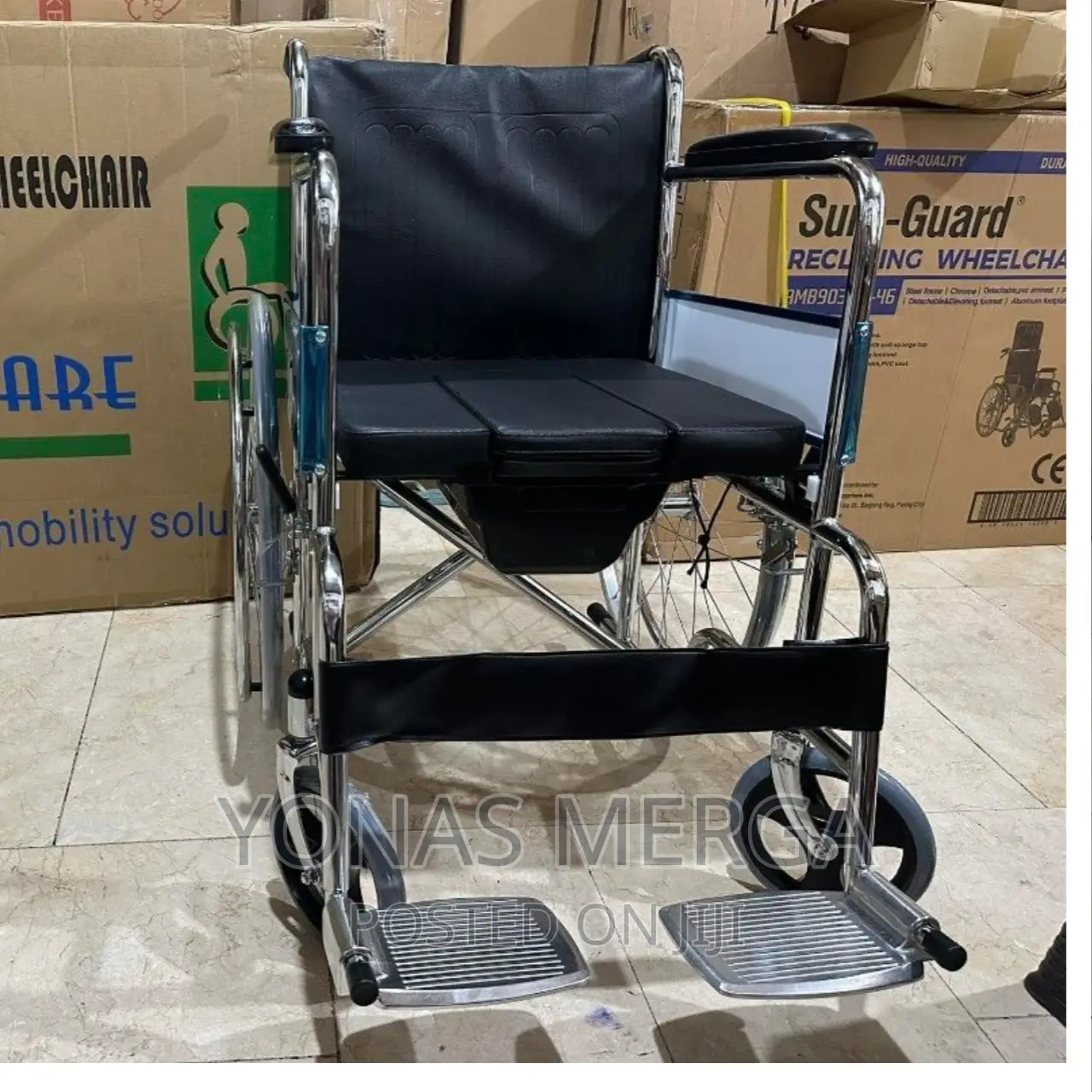 EASE OF TRANSPORTATION -the Wheelchair Folds on a Cross