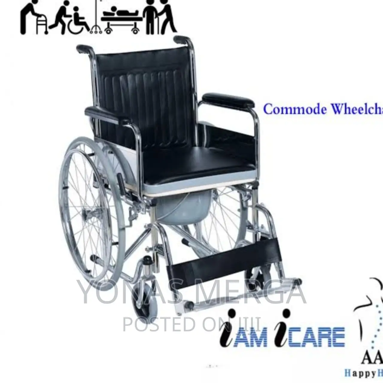 Toilet Bucket | Ideal Kosmocare Pride Imported Wheelchair