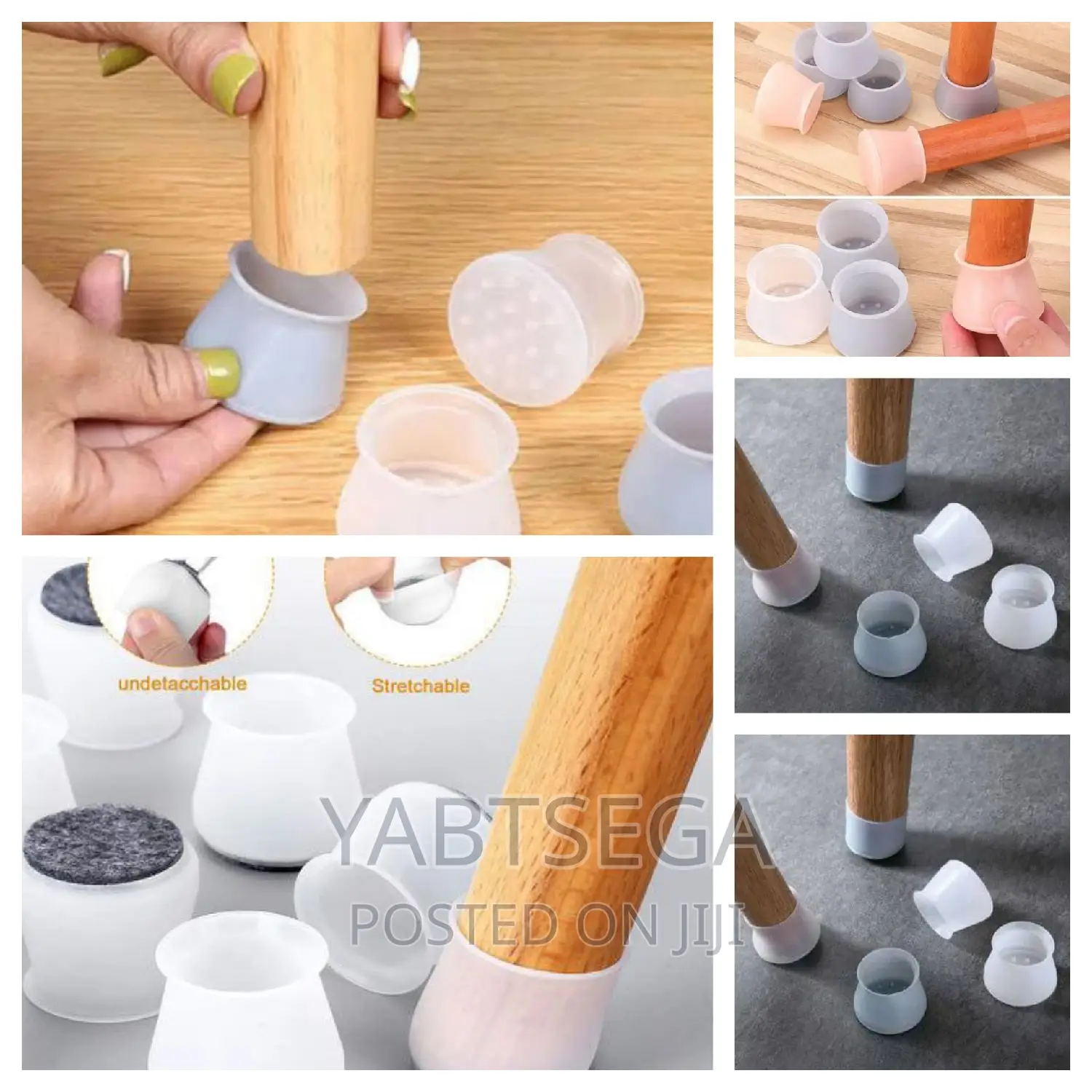 Silicon 8pcs Chair, Table, Bed Leg Cover