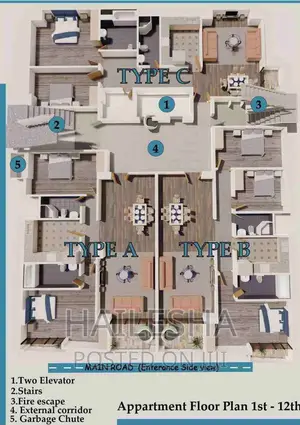 3bdrm Apartment in Fisume Realestate, Bole for sale