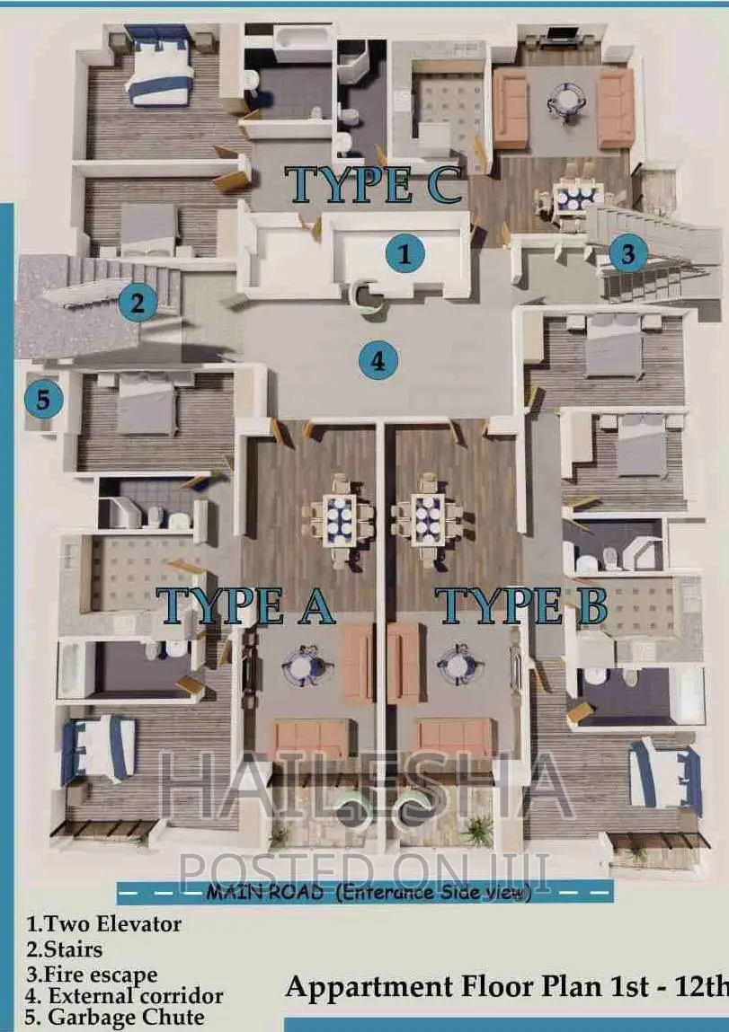 3bdrm Apartment in Fisume Realestate, Bole for sale